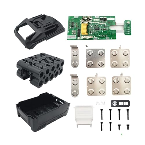 WIKRQIHL 10X21700 BL1830 Li-Ionen-Akku-Kunststoffgehäuse PCB-Ladeplatinen-Shell-Box, kompatibel mit MAKITA, 40-V-Lithium-Akku BL1860-Gehäuse von WIKRQIHL