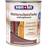 3x 750ml Renolin Wetterschutzfarbe wasserverdünnbar innen außen Schutz von WILCKENS
