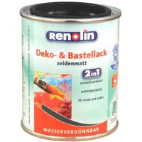 6x Renolin Bastel Lack 125ml Schwarz Dekoration Grundierung Lackierung Farben von WILCKENS