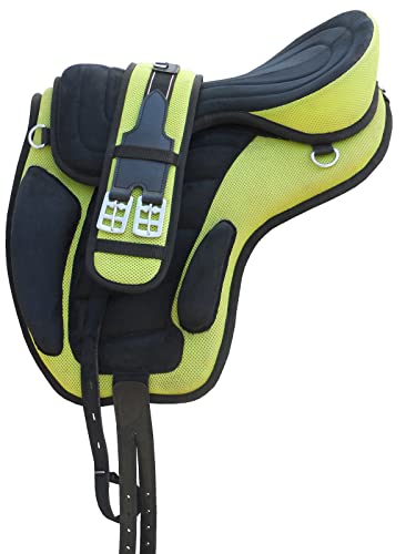 WILD RACE Freemax Sattel Baumloser Sattel/Treeless Saddle Freemax Saddle (13", (Green) von WILD RACE