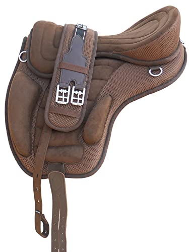 WILD RACE Freemax Sattel Baumloser Sattel/Treeless Saddle Freemax Saddle (15", (Brown) von WILD RACE