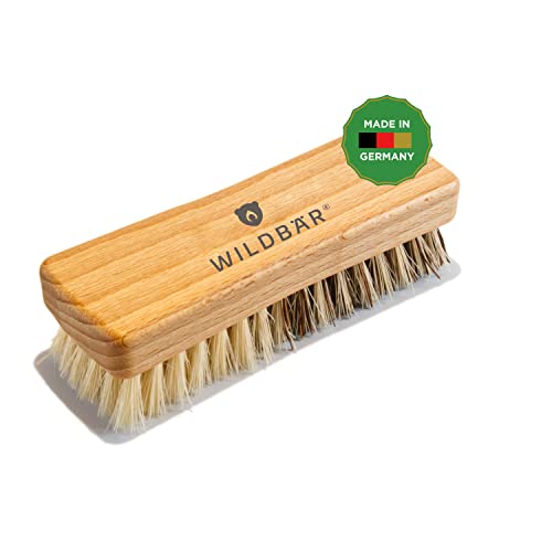 WILDBÄR Premium Gemüsebürste aus FSC- Buchenholz - Reinigungsbürste für Holz Brotbackrahmen - Naturborsten 2 Härtegrade - Holzbürste von WILDBÄR