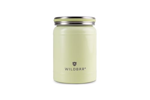 WILDBÄR Thermos-Lunchbowl hellgrün 420 ml - Rostfreier Edelstahl Behälter - Auslaufsicher und BPA-frei von WILDBÄR