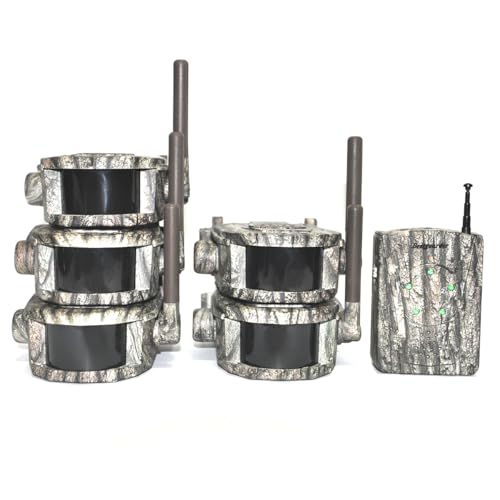 Wireless Sync Alarm System Kits, wasserdicht 984ft Reichweite Jagd Alarm, PIR Bewegungserkennung Schutz für Haus Garten Türklingel Outdoor Wild Camping Sicherheit Alarm WG-SY007P15 von WILDGAMEPLUS