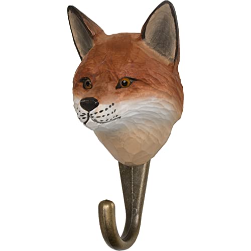 WILDLIFEGARDEN Wildlife Garden WG504 Haken Fuchs - Handgeschnitzter Tierhaken aus Holz und Metall - Sammlung Europäische Tiere WILDLIFEGARDEN Wildlife Garden WG504 Haken Fuchs - Handgeschnitzter Tierhaken aus Holz und Metall - Sammlung Europäische Tiere von WILDLIFEGARDEN