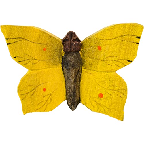 Wildlife Garden - Magnet Zitronenfalter (WG593) - Handgeschnitzt von WILDLIFEGARDEN