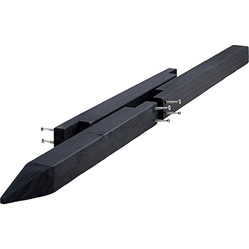 Wildlife Garden WG908 Dreiteiliger Pfosten/Pfahl für Vogelhäuser - schwarz - 3-teilig von WILDLIFEGARDEN