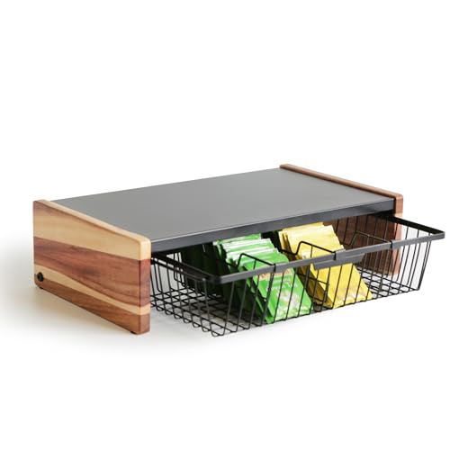WILDMOS Teebeutelorganizer, Drahtkorb-Schubladen-Design für Teebeutelhalter, Behälter für Arbeitsplatte, Teestation, Truhe, Präsentationsbox für Arbeitsplatte, Küche WILDMOS Teebeutelorganizer, Drahtkorb-Schubladen-Design für Teebeutelhalter, Behälter für Arbeitsplatte, Teestation, Truhe, Präsentationsbox für Arbeitsplatte, Küche von WILDMOS