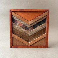 Holzbild - Arin Holzkunst Woodart Wandbild Wallart Wanddeko Upcycling Altholz Boho Aztek Woodmosaic Wildvision von WILDVISIONwoodart