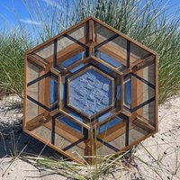 Merin - Handgefertigtes Upcycling-Holzbild Aus Gerettetem Altholz | Nachhaltiges Unikat Mit Einzigartiger Patina Wild Vision von WILDVISIONwoodart