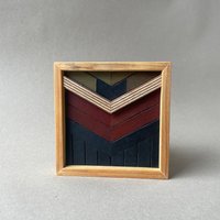 Mini Holzbild - Keno Holzkunst Woodart Wandbild Wallart Wanddeko Upcycling Altholz Boho Aztek Dreieck Mini Holzbild - Keno Holzkunst Woodart Wandbild Wallart Wanddeko Upcycling Altholz Boho Aztek Dreieck von WILDVISIONwoodart