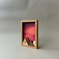 Mystic Mountain #11 - Limitiert | Handgefertigtes Upcycling-Holzbild Aus Gerettetem Altholz Nachhaltiges Unikat Wild Vision von WILDVISIONwoodart