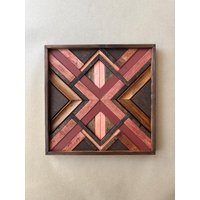 Serona - Handgefertigtes Upcycling-Holzbild Aus Gerettetem Altholz | Nachhaltiges Unikat Mit Einzigartiger Patina Wild Vision von WILDVISIONwoodart