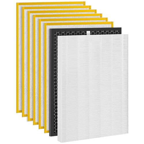 HR900 Ersatzfilter Set Kompatibel mit Winix HR900 Ultimate Pet Luftreiniger, Ersetzt Teilenummer 1712-0093-00 / Filter T und 1712-0094-00 / Filter U - 1+1+6 Pack (Upgraded) von WILERDA