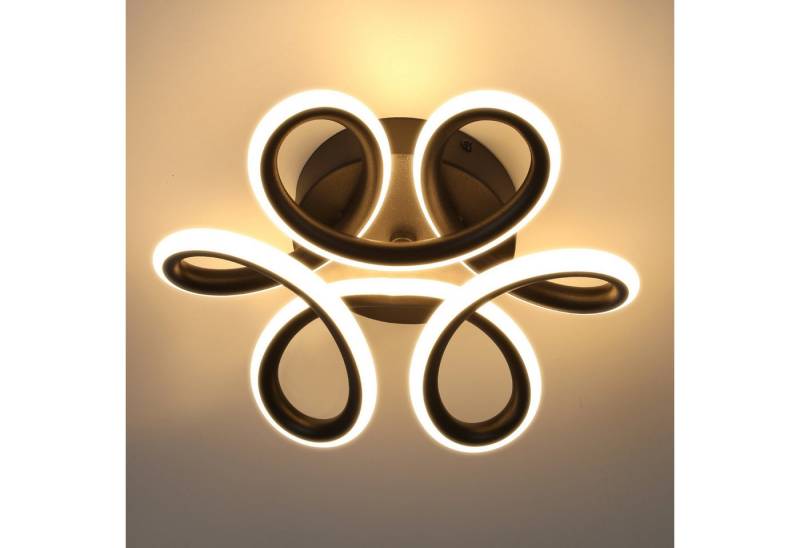 WILGOON LED Deckenleuchte 60W / 36W moderne LED Deckenlampe in Blumenförmiges Design, φ43x6.5cm, LED fest integriert, Warmweiß, Deckenleuchten für Wohnzimmer Schlafzimmer Küche, 3000K von WILGOON