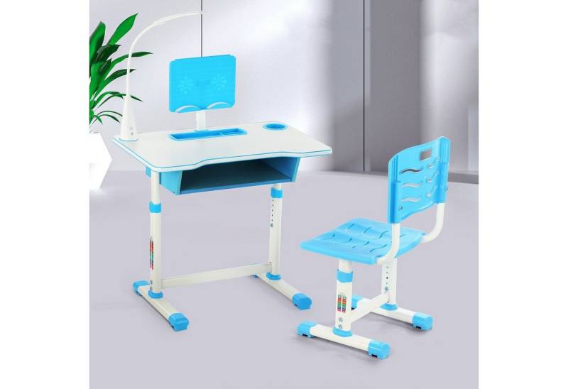 WILGOON Kinderschreibtisch Jugendschreibtisch mit Lampe, höhenverstellbar, mit Stuhl & Schublade (Set, Kids Schreibtisch und Stuhlset mit Lampe & Schublade), Schülerschreibtisch Set, Kinder Schreibtisch für Jungs & Mädchen WILGOON Kinderschreibtisch Jugendschreibtisch mit Lampe, höhenverstellbar, mit Stuhl & Schublade (Set, Kids Schreibtisch und Stuhlset mit Lampe & Schublade), Schülerschreibtisch Set, Kinder Schreibtisch für Jungs & Mädchen von WILGOON