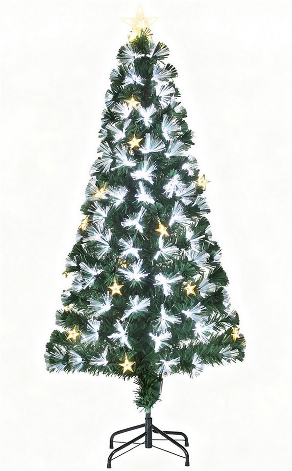 WILGOON Künstlicher Weihnachtsbaum Künstlicher Weihnachtsbaum, dichter Tannenbaum zu Weihnachten, 120 cm Baum mit LED & Faseroptik, Strahlende Farben, moderne Optik WILGOON Künstlicher Weihnachtsbaum Künstlicher Weihnachtsbaum, dichter Tannenbaum zu Weihnachten, 120 cm Baum mit LED & Faseroptik, Strahlende Farben, moderne Optik von WILGOON