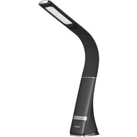 7W Tischlampe Kabellos LED Nachttischlampe Touch Dimmbar Schwarz, Aufladbar, 3 Helligkeitsstufen, Lederoptik von WILIT