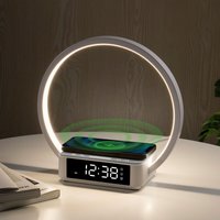 Led Nachttischlampe mit Ladefunktion 10W, Lichtwecker Tischlampe Touch Dimmbar mit 3 Helligkeitsstufen, Warmes Nachtlicht mit 10W Wireless Charger von WILIT