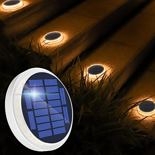 WILLED Solar Decking Lights, 1 Pack Warm White Solar Lights for Decking, Decking Lights with 800mah Battery, Waterproof Decking Lights Solar Powered for Step, Pathway, Driveway, Garden, Walkway WILLED Solar Decking Lights, 1 Pack Warm White Solar Lights for Decking, Decking Lights with 800mah Battery, Waterproof Decking Lights Solar Powered for Step, Pathway, Driveway, Garden, Walkway von WILLED