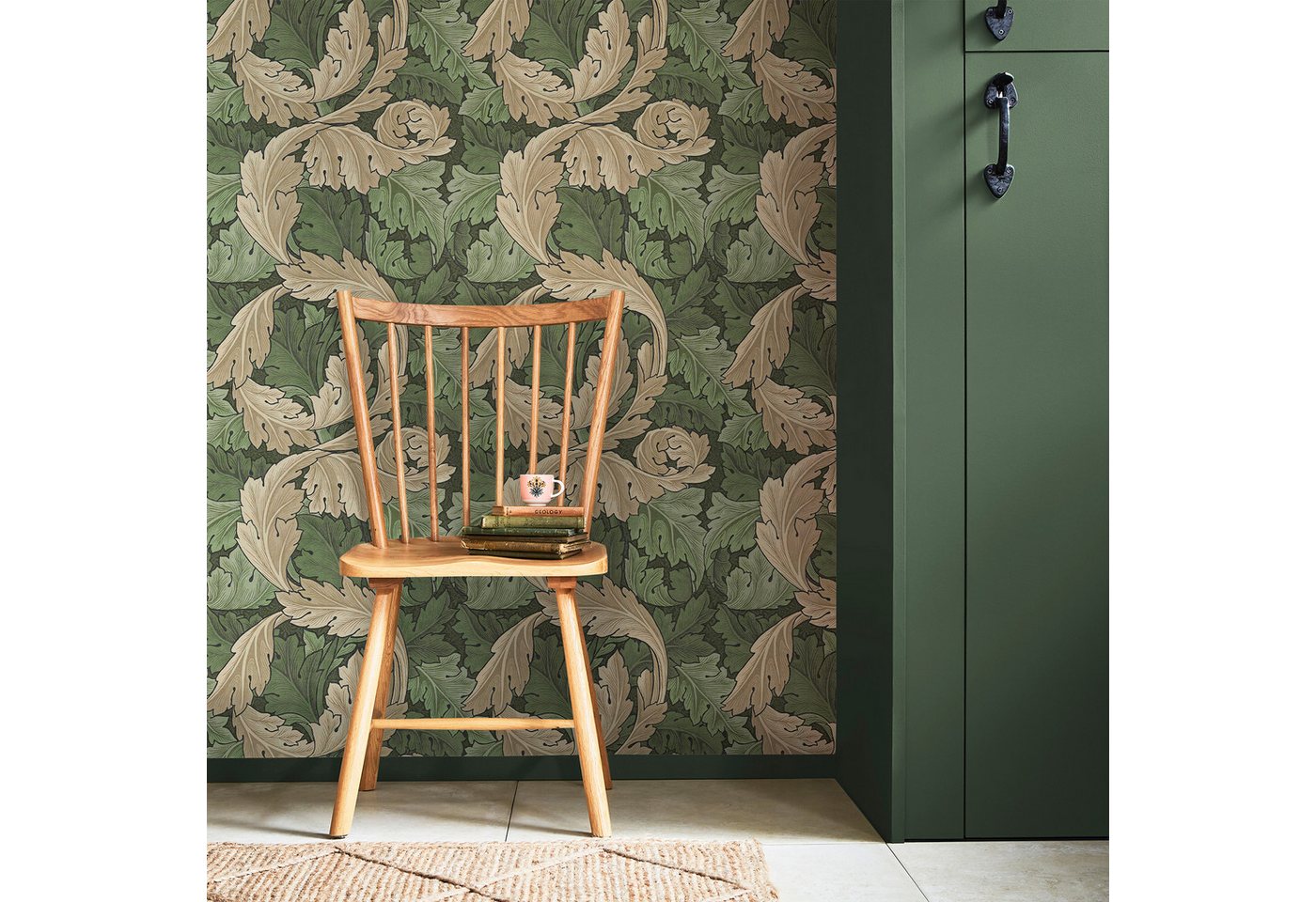 WILLIAM MORRIS AT HOME Vliestapete Acanthus, texturiert, Retro, (1 St), Design Tapeten von WILLIAM MORRIS AT HOME