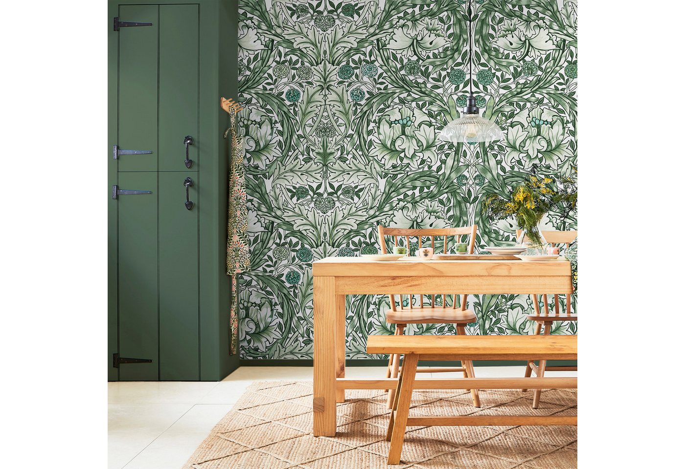 WILLIAM MORRIS AT HOME Vliestapete African Marigold, glatt, Retro, (1 St), 10mx52cm (ca. 5m2) von WILLIAM MORRIS AT HOME