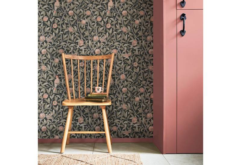 WILLIAM MORRIS AT HOME Vliestapete Bird & Pomegranate, texturiert, Retro, (1 St), Design Tapeten von WILLIAM MORRIS AT HOME