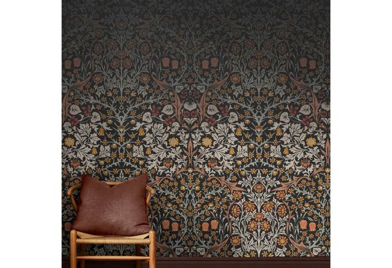 WILLIAM MORRIS AT HOME Vliestapete Blackthorn, glatt, Retro, (1 St), Designer Tapete, 10mx52cm (ca. 5m2) von WILLIAM MORRIS AT HOME