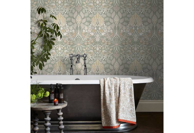 WILLIAM MORRIS AT HOME Vliestapete Dove & Rose Spring Garden, glatt, Motiv, (1 St), Design Tapeten von WILLIAM MORRIS AT HOME