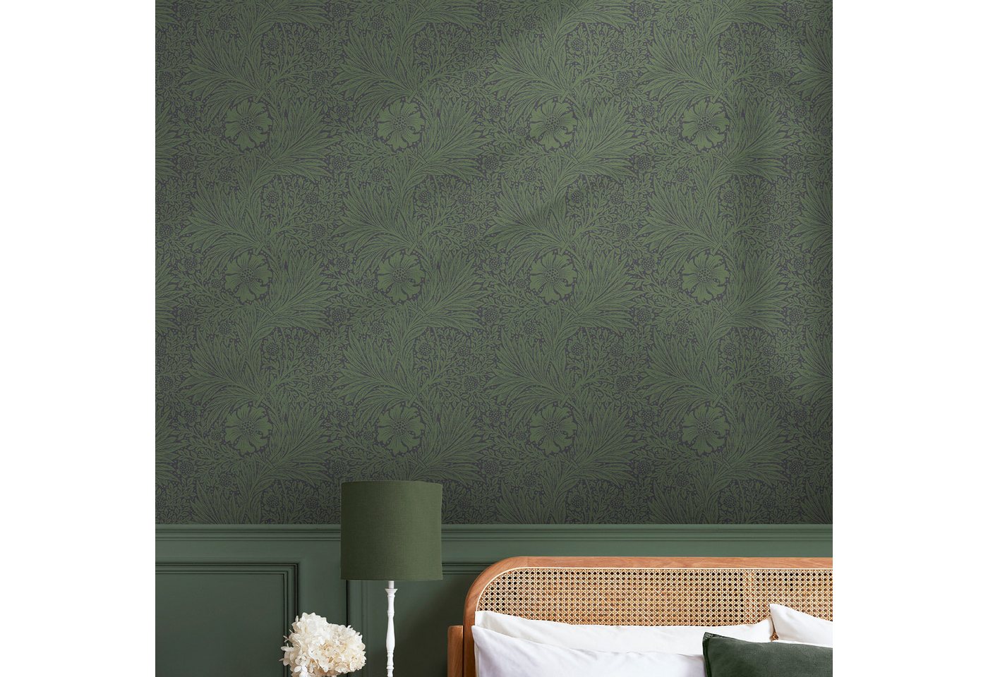 WILLIAM MORRIS AT HOME Vliestapete Marigold Fibrous, texturiert, Retro, (1 St), Design Tapeten von WILLIAM MORRIS AT HOME