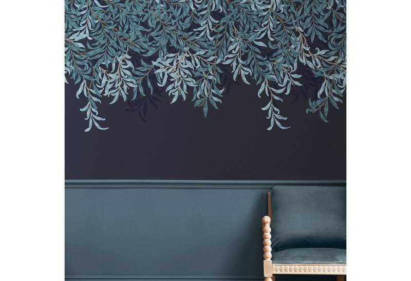 WILLIAM MORRIS AT HOME Vliestapete Willow Bough Navy, glatt, Retro, (1 St), 10mx52cm (ca. 5m2) von WILLIAM MORRIS AT HOME