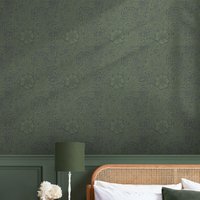 William Morris At Home - Marigold Fibrous Green Vliestapete 10mx52cm von WILLIAM MORRIS AT HOME