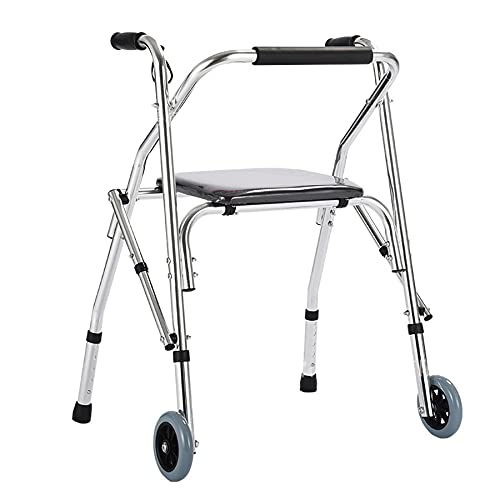 WILLQ Gehilfe für Senioren Gehwagen Rollator Gehhilfen Senioren Stehen Aufrecht Rollator Mit Stuhl Gehhilfe Geeignet Die Postoperative Rehabilitation Behindert Person Gehhilfe Mit Gehhilfe von WILLQ