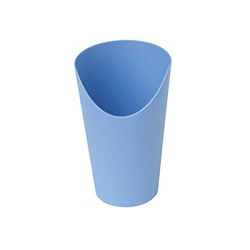 1x Behrend Trinkbecher mit Nasenausschnitt, Trinkhilfe, spülmaschinenfest, 250ml, blau von WILLY BEHREND