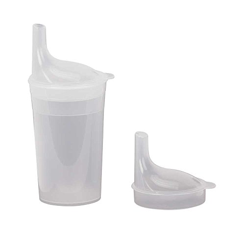 WILLY BEHREND Trinkbecher-Set, 2 transparente Becher mit 2x wahlweise langen oder kurzen Mundstücken, Polypropylen, 250ml Fassungsvermögen von WILLY BEHREND
