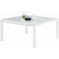 Gartentisch White Star t 8/12 Full Glas Weiß Wilsa Garden von WILSA GARDEN