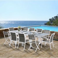 Gartenmöbel Set Modulo t 6/10 + f 6 + c 4 Full Glas Weiß Wilsa Garden von WILSA GARDEN