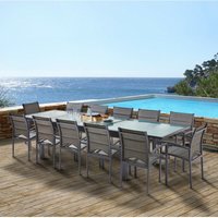 Wilsa Garden - Gartenmöbel Set Modulo t 8/12 + f 12 Full Glas Schwarz Wilsa Garden - Gartenmöbel Set Modulo t 8/12 + f 12 Full Glas Schwarz von WILSA GARDEN