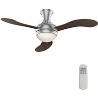 Wiltec - Deckenventilator ø 130 cm mit 3 Flügel, Ventilator mit 3 Geschwindigkeiten und Lampe, Lüfter mit Fernbedienung, Timer, Sommer- u. Wintermodus von WILTEC