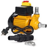 Heizöl- und Dieselpumpe 230V 550W 40l/min Umfüllpumpe mit Rückschlagventil, Schlauchschellen und Schlauchtüllen, Absaugpumpe - Wiltec von WILTEC