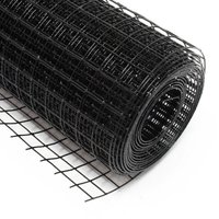 Wiltec - Maschendrahtzaun Schwarz 100 cm x 5 m, 0,9 mm Stärke 19x19 mm Maschengröße, Volierendraht 4-Eck aus Stahl verzinkt, Drahtgitter, Vogeldraht Wiltec - Maschendrahtzaun Schwarz 100 cm x 5 m, 0,9 mm Stärke 19x19 mm Maschengröße, Volierendraht 4-Eck aus Stahl verzinkt, Drahtgitter, Vogeldraht von WILTEC