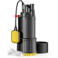 Tauchpumpe mit Schwimmerschalter 1000 w, Tiefbrunnenpumpe bis 7 m Tiefe, Brunnenpumpe 30 m Förderhöhe, Wasserpumpe für Klarwasser - Wiltec Tauchpumpe mit Schwimmerschalter 1000 w, Tiefbrunnenpumpe bis 7 m Tiefe, Brunnenpumpe 30 m Förderhöhe, Wasserpumpe für Klarwasser - Wiltec von WILTEC