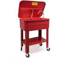 Teilewaschgerät 80L aus Stahl Teilereiniger mit Pumpe inkl Kleinteilewanne Teilewaschbecken Teilewäscher Teile Wanne Waschgerät Waschbecken - Wiltec von WILTEC