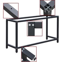 Werkbankgestell 100 x 50 x 80 cm, Tischgestell belastbar bis 250 kg, Werkbank Untergestell mit höhenverstellbaren Füßen bis 83,5 cm - Wiltec von WILTEC