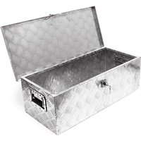 Werkzeugbox Alu 76x32x24,5 cm Silberfarbene Transportbox, Werkzeugkiste inkl. Schlüssel, Alubox mit Handgriffen - Wiltec Werkzeugbox Alu 76x32x24,5 cm Silberfarbene Transportbox, Werkzeugkiste inkl. Schlüssel, Alubox mit Handgriffen - Wiltec von WILTEC
