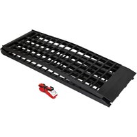 Wiltec Auffahrrampe 274 cm 680 kg für ATV Motorrad Quad, Aluminium Auffahrschiene faltbar, Verladerampe rutschsicher Wiltec Auffahrrampe 274 cm 680 kg für ATV Motorrad Quad, Aluminium Auffahrschiene faltbar, Verladerampe rutschsicher von WILTEC