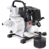 Wiltec Benzin Wasserpumpe 1kW 8.000l/h 6.500U/min, 30m Förderhöhe, Gartenpumpe mit 4 Takt Motor, Motorpumpe von WILTEC