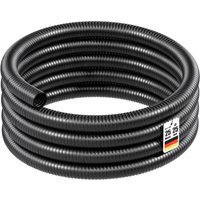 Wiltec - Flexibler Förderschlauch 25m Spiralschlauch 25mm (1') schwarz mit Verstärkungsspirale Bewässerung Wasser Teich von WILTEC