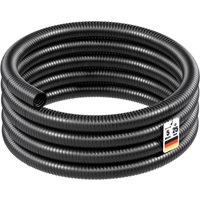 Wiltec - Flexibler Förderschlauch 5m Spiralschlauch 25mm (1') schwarz mit Verstärkungsspirale Bewässerung Wasser Teich von WILTEC