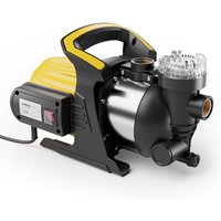 Wiltec Gartenpumpe 1200 W mit Edelstahl-Pumpengehäuse 3800 l/h, Wasserpumpe mit Vorfilter, Bewässerungspumpe mit Tragegriff für Gartenteich, Wiltec Gartenpumpe 1200 W mit Edelstahl-Pumpengehäuse 3800 l/h, Wasserpumpe mit Vorfilter, Bewässerungspumpe mit Tragegriff für Gartenteich, von WILTEC